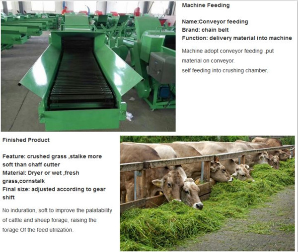 6ton Cow Feed Grass Cutter Machine Chaff Cutter